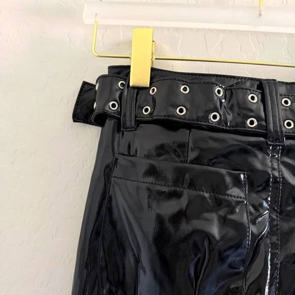 NEW TRIPP NYC Black Vinyl Rage Bondage Pants Size 25 - Picture 8 of 14